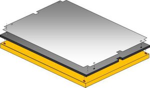 Gegenstanzplatten; 1 / 1,2 / 1,5 / 3 mm Bleche in Härten v. 35 / 40 / 45 und 52 HRC