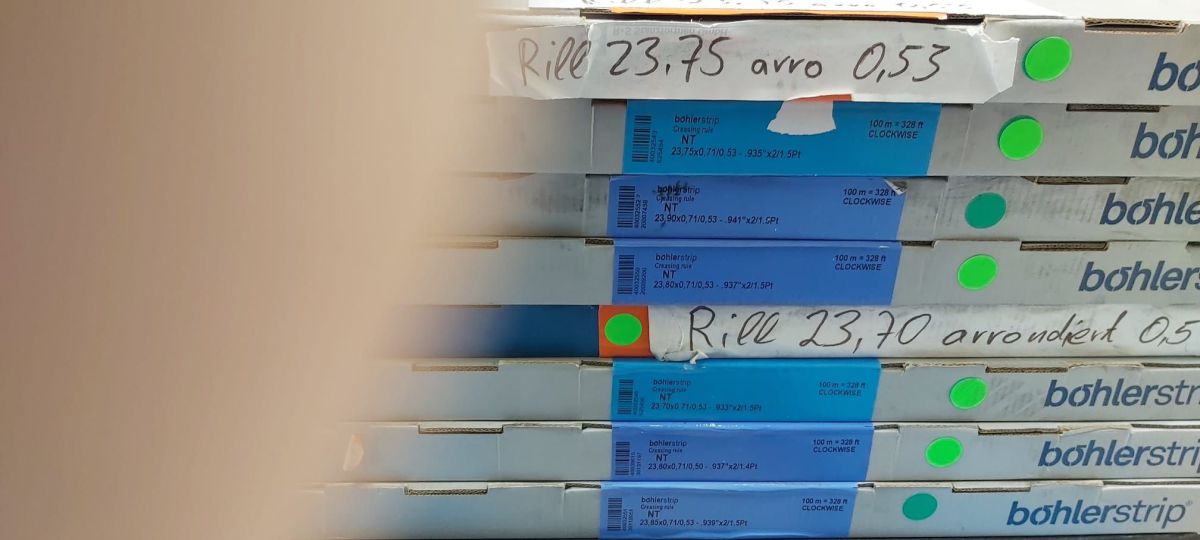 Bohler SR Creasing rules boXpert , Pre owned machines for die making