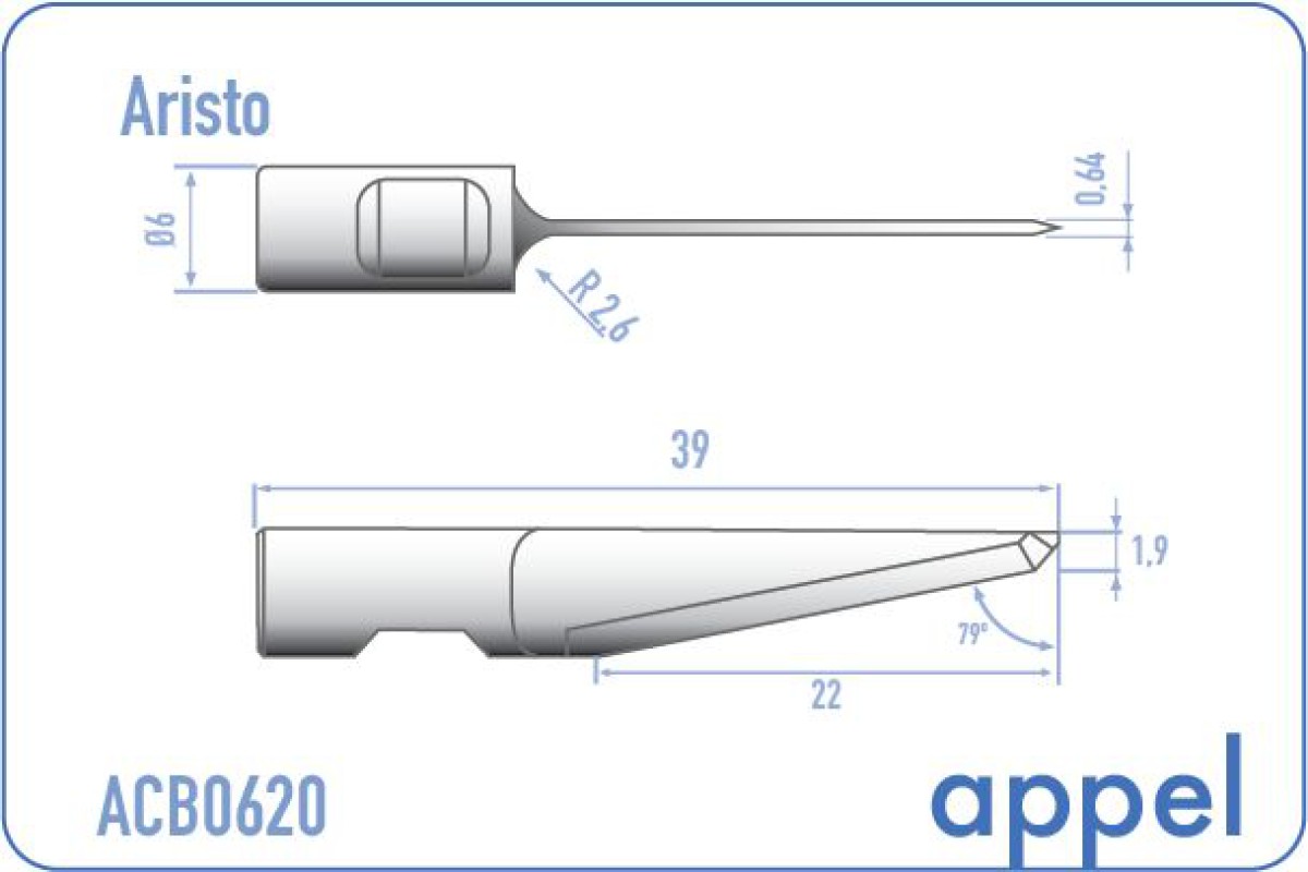 Knife / knives / blades for Aristo plotter